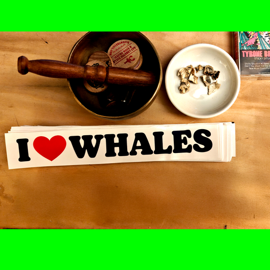 I ❤️ Whales Bumper Sticker